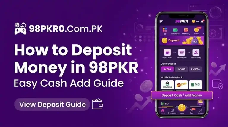 Deposit Money in 98PKR