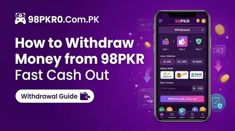 Withdraw Money from 98PKR